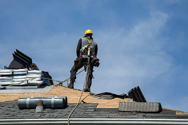 Professional Storm Damage Roof Repair technician working in Tilghman, MD